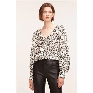 Rebecca Taylor Black and white Floral Blouse